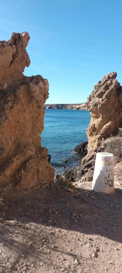 הוילה El Puerto de Mazarrón Sunrise Den, A Pie De Playa, Vista Al Mar Y Piscina מראה חיצוני תמונה