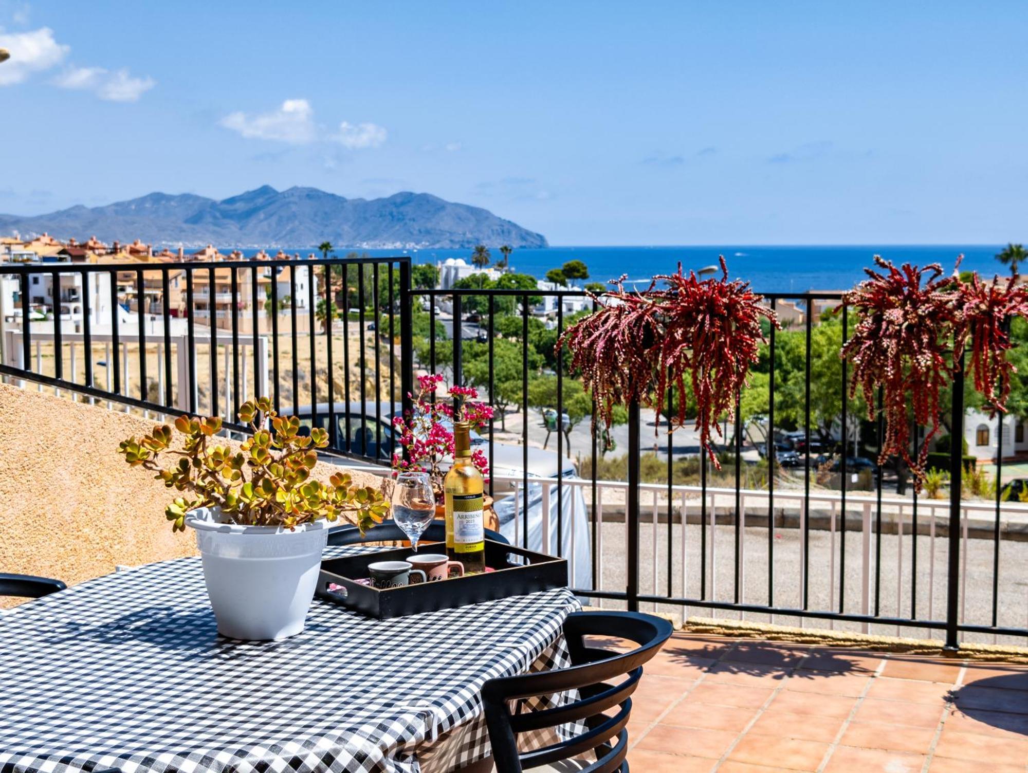 הוילה El Puerto de Mazarrón Sunrise Den, A Pie De Playa, Vista Al Mar Y Piscina מראה חיצוני תמונה